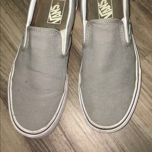 Grey Van slip ons Men 7/ Women’s 8.5